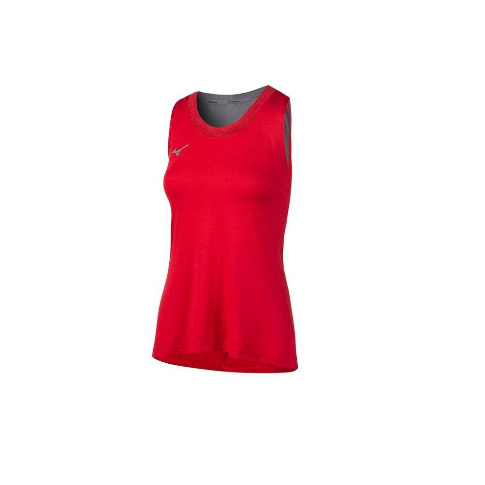 Camiseta De Tirantes Mizuno Alpha Mujer Rojas España SFNC-56013